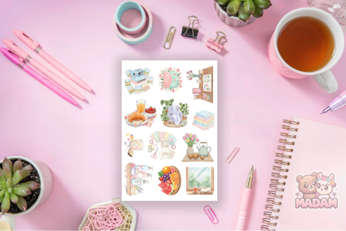 Naklejki foliowe 13x19 Wiosenny Planer MaDam Creative
