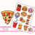 Naklejki foliowe 13x19 Urocze Kawaii Fast Food MaDam Creative