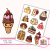 Naklejki foliowe 13x19 Kawaii Urocze Desery MaDam Creative