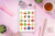 Naklejki foliowe 13x19 Kawaii Owoce vol. 2 MaDam Creative