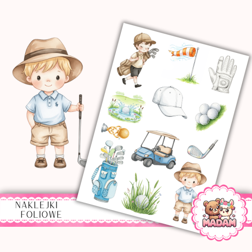 Naklejki foliowe 13x19 Golf MaDam Creative