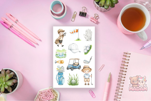 Naklejki foliowe 13x19 Golf MaDam Creative