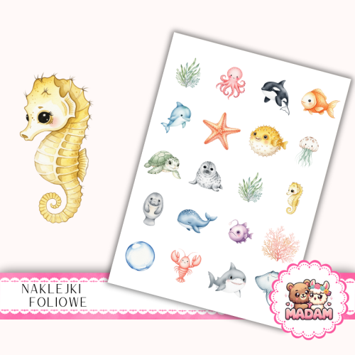 Naklejki foliowe 13x19 Ocean MaDam Creative