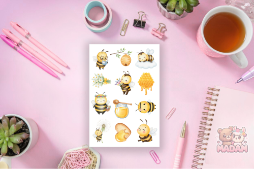 Naklejki foliowe 13x19 Urocza Pszczółka vol. 2 MaDam Creative