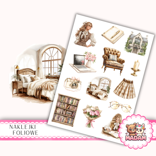 Naklejki foliowe 13x19 Ivory Academia MaDam Creative