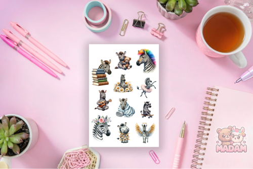 Naklejki foliowe 13x19 Zebra MaDam Creative