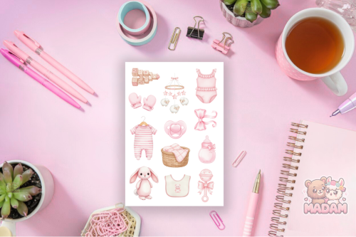 Naklejki foliowe 13x19 Dziewczęcy Pokój Boho vol. 2 MaDam Creative