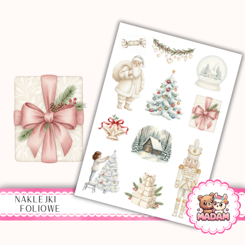 Naklejki foliowe 13x19 Akwarelowe Święta vol. 2 MaDam Creative