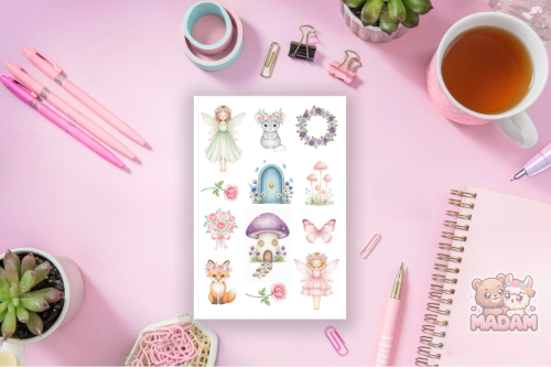 Naklejki foliowe 13x19 Ogród Wróżek MaDam Creative