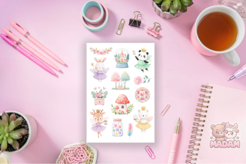 Naklejki foliowe 13x19 Bajkowe Zwierzaki MaDam Creative
