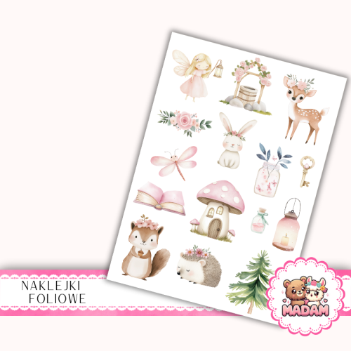 Naklejki foliowe 13x19 Domek Wróżki MaDam Creative