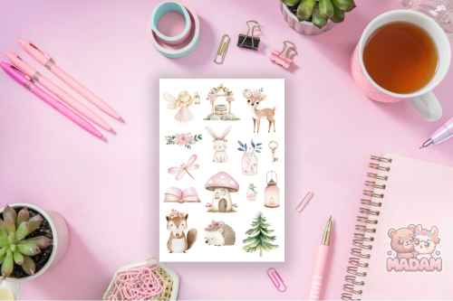 Naklejki foliowe 13x19 Domek Wróżki MaDam Creative