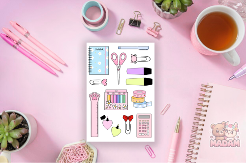 Naklejki foliowe 13x19 Powrót do Szkoły MaDam Creative