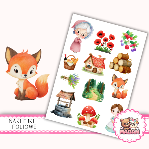 Naklejki foliowe 13x19 Wakacje u Babci w Leśnej Chatce MaDam Creative