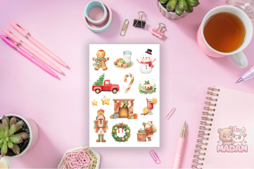 Naklejki foliowe 13x19 Świąteczne Elfy vol. 2 MaDam Creative
