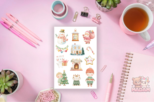 Naklejki foliowe 13x19 Boże Narodzenie MaDam Creative