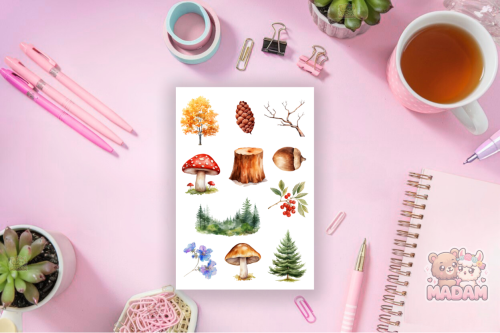 Naklejki foliowe 13x19 Leśny Świat MaDam Creative
