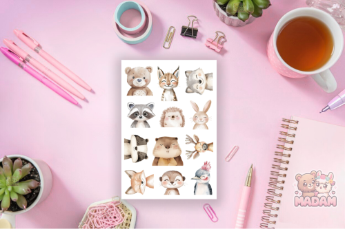 Naklejki foliowe 13x19 Leśne Portrety MaDam Creative