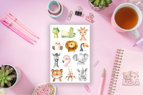 Naklejki foliowe 13x19 Safari Portrety MaDam Creative
