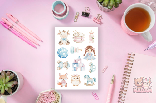 Naklejki foliowe 13x19 Dziecięcy Pokój Zabaw MaDam Creative