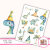 Naklejki foliowe 13x19 Urodzinowe Dinozaury MaDam Creative