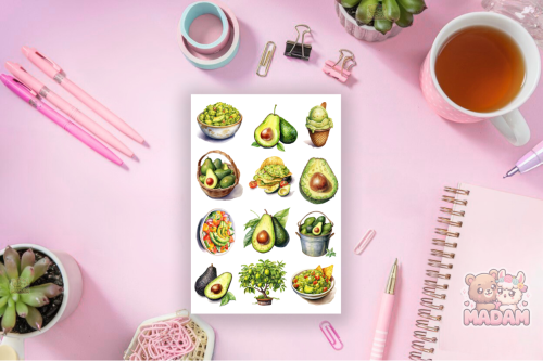 Naklejki foliowe 13x19 Avocado MaDam Creative