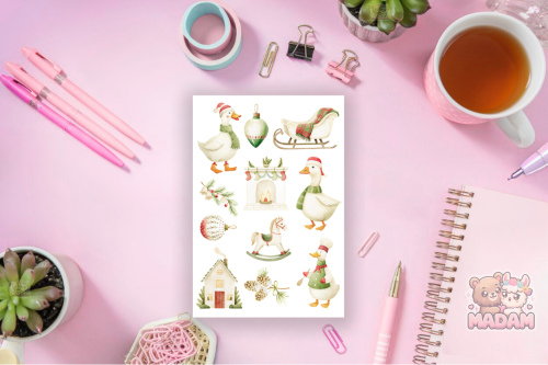 Naklejki foliowe 13x19 Świąteczna Gąska vol. 3 MaDam Creative