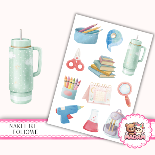 Naklejki foliowe 13x19 Szkoła MaDam Creative