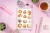 Naklejki foliowe 13x19 Jedzenie Kawaii vol. 4 MaDam Creative