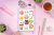 Naklejki foliowe 13x19 Jedzenie Kawaii vol. 6 MaDam Creative