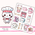 Naklejki foliowe 13x19 Kawaii Kuchnia MaDam Creative