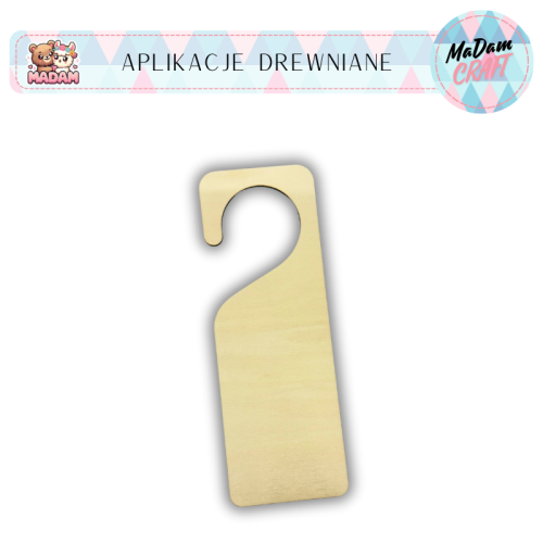 Baza drewniana zawieszka na drzwi baza 7x20 cm, MaDam Creative