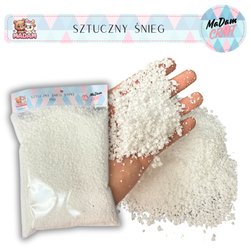 Sztuczny śnieg sypki 15g, MaDam Creative