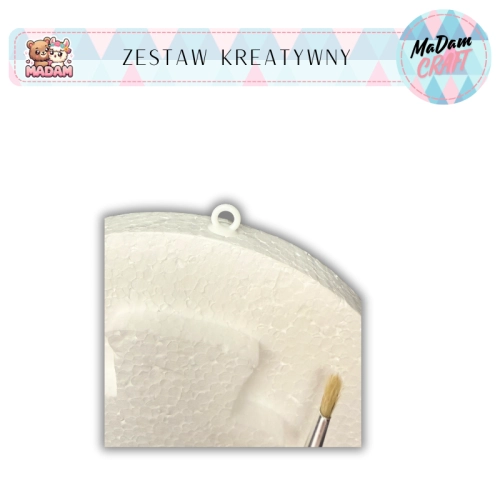 Zestaw kreatywny do malowania choinka koło Boże Narodzenie, Madam Creative