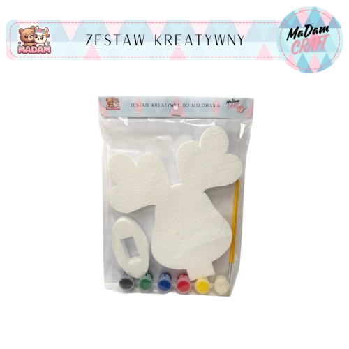 Zestaw kreatywny do malowania renifer z podstawką 20 cm Boże Narodzenie, Madam Creative