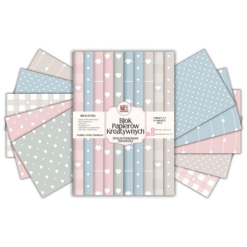 Blok Papierów Kreatywnych Urocze Pastelowe Baby – do Scrapbookingu i Journalingu MaDam Creative