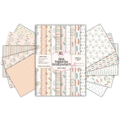Blok Papierów Kreatywnych Boho Tribal – do Scrapbookingu i Journalingu MaDam Creative