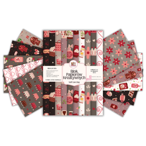 Blok Papierów Kreatywnych Self Care Day – do Scrapbookingu i Journalingu MaDam Creative