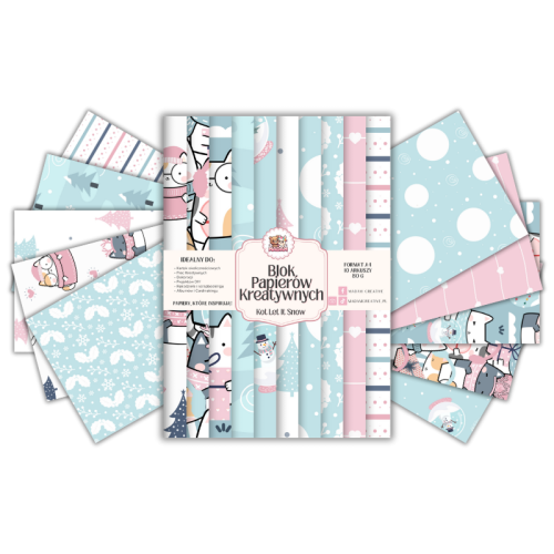 Blok Papierów Kreatywnych Let It Snow – do Scrapbookingu i Journalingu MaDam Creative