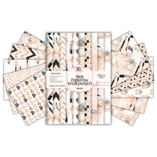 Blok Papierów Kreatywnych Makijaż – do Scrapbookingu i Journalingu MaDam Creative