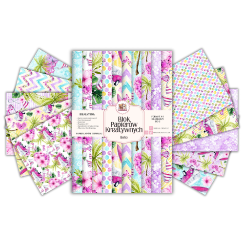 Blok Papierów Kreatywnych Boho – do Scrapbookingu i Journalingu MaDam Creative