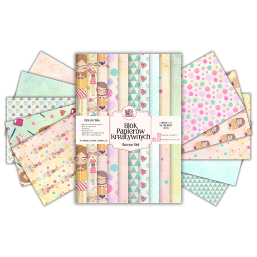 Blok Papierów Kreatywnych Planner Girl – do Scrapbookingu i Journalingu MaDam Creative