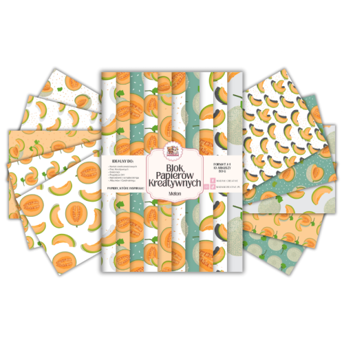 Blok Papierów Kreatywnych Melon – do Scrapbookingu i Journalingu MaDam Creative