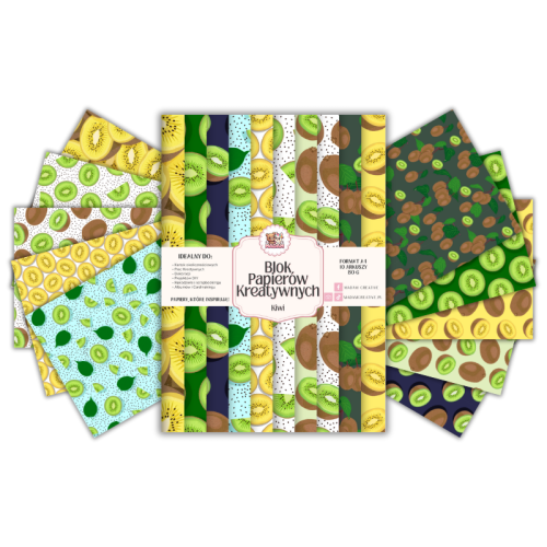 Blok Papierów Kreatywnych Kiwi – do Scrapbookingu i Journalingu MaDam Creative