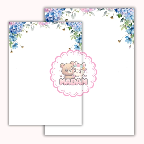 Papeteria ozdobna A4 z kopertami – zestaw Czysta klasyka  MaDam Creative