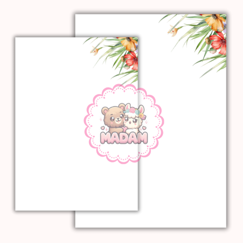 Papeteria ozdobna A4 z kopertami – zestaw Letni narożnik  MaDam Creative