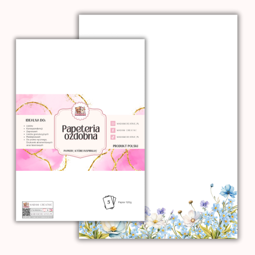 Papeteria ozdobna A4 – papier listowy Letnia bryza MaDam Creative