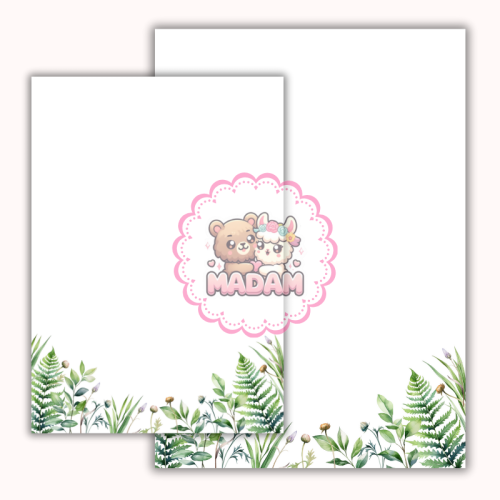 Papeteria ozdobna A4 – papier listowy Leśna łąka MaDam Creative