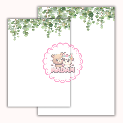 Papeteria ozdobna A4 – papier listowy Botaniczny minimalizm MaDam Creative