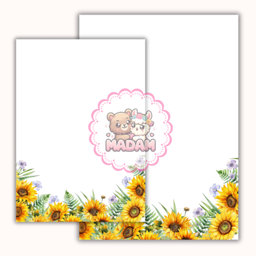 Papeteria ozdobna A4 – papier listowy Słoneczna łąka MaDam Creative